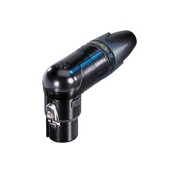 XLR 10 pin female RX series 14mm jacket, black, gold contacts