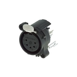 5-PIN FEMALE PANEL WITH LATCH VERTICAL