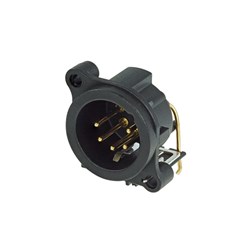 5-PIN MALE PANEL RETENTION LUG HORIZONTAL