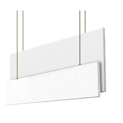 Paintable Saturna LP baffle w/ h/ware 305x1219x38mm 2 panels Z840 1220 09