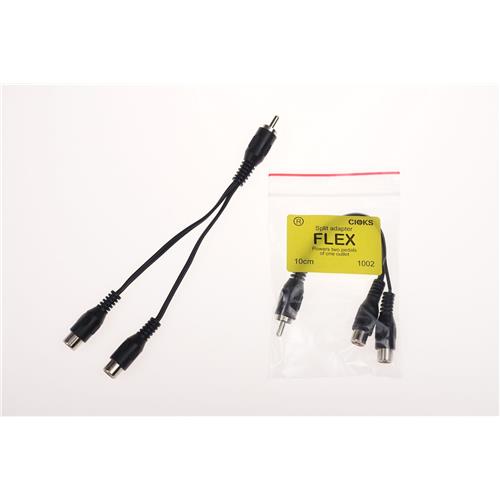 Cioks Split Adapter Flex, 10cm (Black)