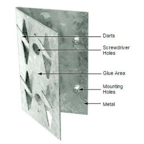 Corner mount - Broadway panel 8 per box F101 1001 00