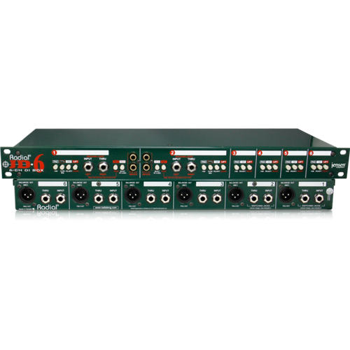 Radial JD6 - Passive 6 channel DI, Jensen transformers, 19