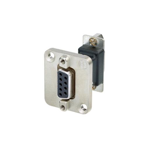 9 pole D-SUB feedthrough, Female to Female - D-Shape Nickel Housing