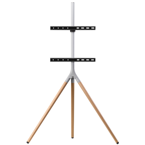 OFA Designer TV Stand Oak and Silver Grey LIGHT