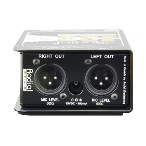 Radial J33 -  Active combination stereo RIAA turntable pre-amp and direct box. Inc PSU  