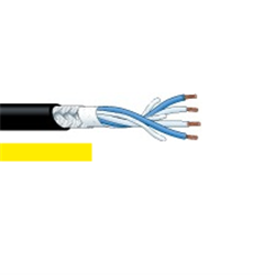 Star Quad Microphone cable Yellow 100m