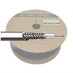 50 OHM COAXIAL CABLE, 7.6MM O/D, 100M ROLL, BLACK