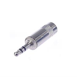 3.5MM MINI JACK, BLK SHELL gold contacts 6mm cable