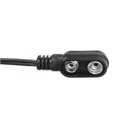 Cioks Type 6 - 9V battery clip, 30cm (black)