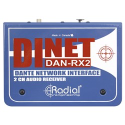 DiNET Dante receiver over Eth ercon Version with Neutrik connector