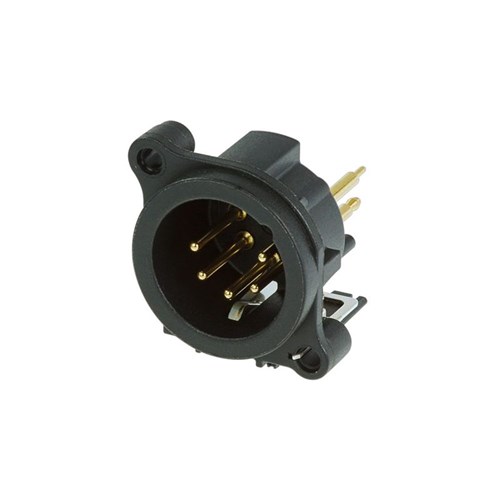 5-PIN MALE PANEL RETENTION LUG VERTICAL