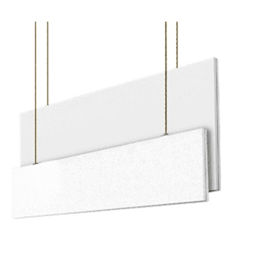 Paintable Saturna LP baffle w/ h/ware 305x1219x38mm 2 panels Z840 1220 09