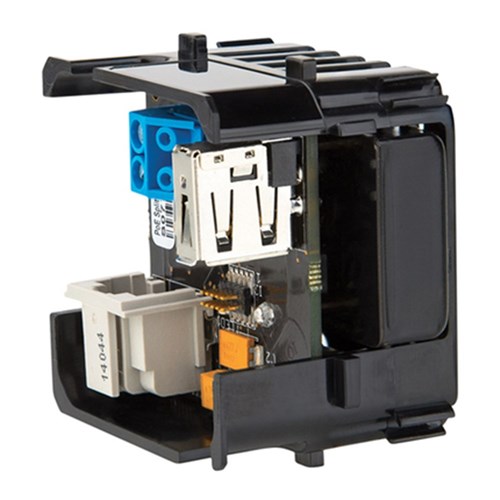 SM-MINI 4 White with Splitter Bezel Mini 4 + Splitter Surface Mount iPort